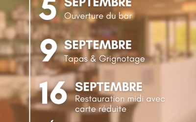 Un nouveau souffle pour notre restaurant