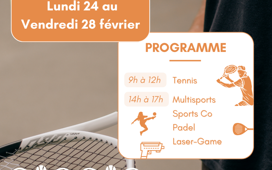 Stage de tennis Jeunes – Du 24 au au 28 février 2025 ❄️